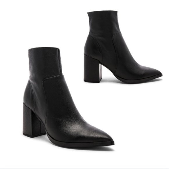 Tony Bianco Shoes - Tony Bianco Brazen Leather Side Zip Point Bootie